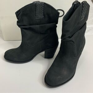 Aldo New Women's Black Leather Upper Ankle Boots Size US 6.5